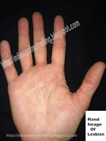 Soft hand with supple and weak thumb and slopping head line towards mount of moon (head line tie with life line) indicates masturbation and homosexuality.