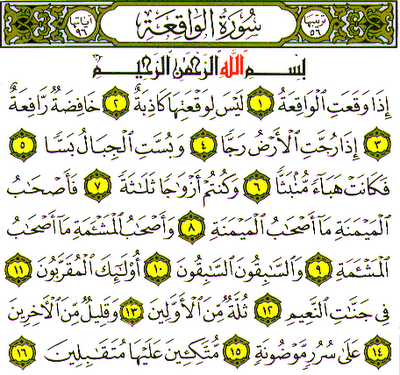 SURAH AL-WAQIAH - BLOG SURAH AL-QURAN