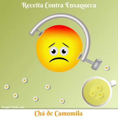 Receita Contra Enxaqueca: Chá de Camomila