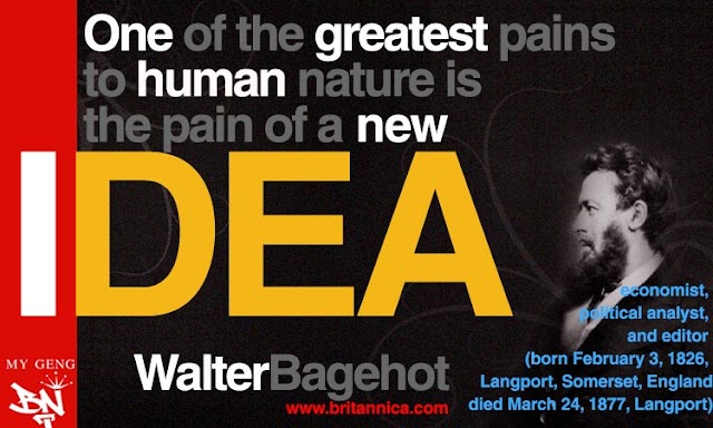 One of the greatest pains to human nature is the pain of a new idea