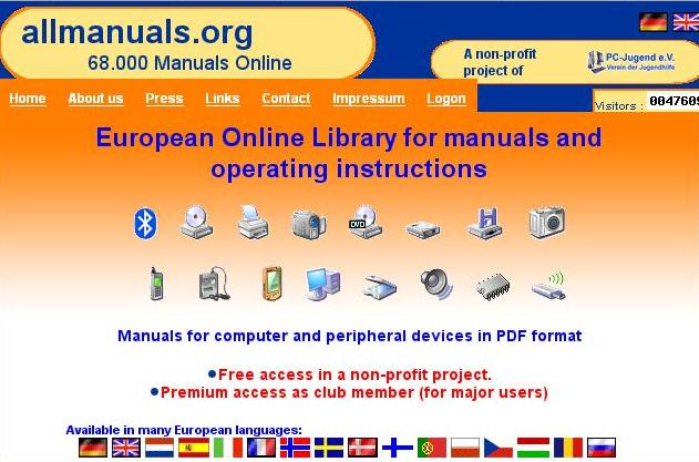 Le site du jour : Allmanuals.org