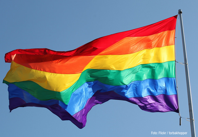 Bandera gay en San Francisco, en Estados Unidos