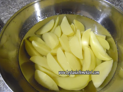 Elma Dilim Kesilmiş Patatesler