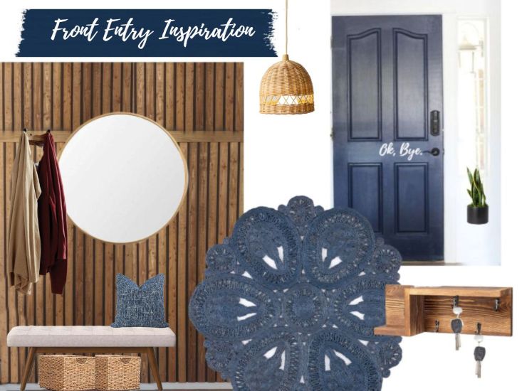 Front Entry Inspiration Board and Before Pictures!