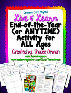 Free Live & Learn End-of-the-Year (Or Anytime) Activity for ALL Ages