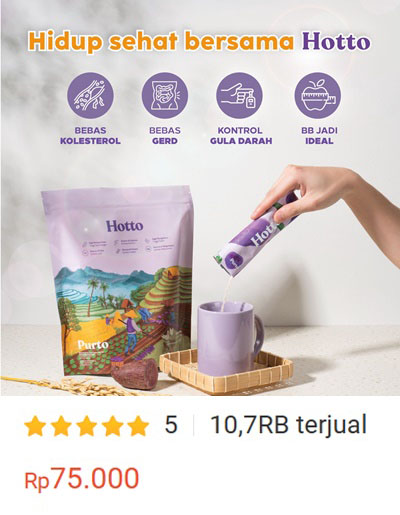 Hotto Purto Multigrain with Purple Potato 1 Pouch Aman untuk Kolestrol Diabetes Maag