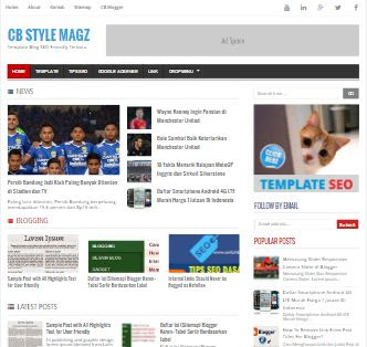 Template Blog Berita & Majalah Online SEO Friendly