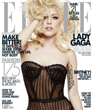 Lady Gaga Photo Shoot For ELLE Magazine January 2010 wallpapers