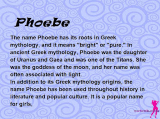 meaning of the name "Phoebe"