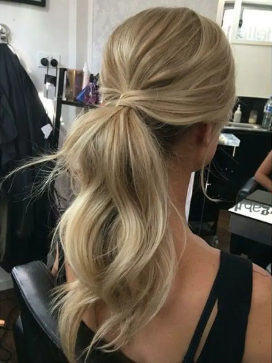 cute messy ponytail hairstyles