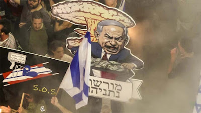 Peringati Enam Bulan Perang, 100.000 Warga Israel Gelar Protes Lawan Netanyahu