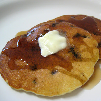 to pancake muffin mix) pancakes  Pancakes Blueberry how  a with Kitchen Real mix (from Mom make blueberry