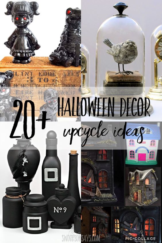 20+ upcycled Halloween decor ideas
