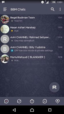 BBM MOD DARK NAVY V3.1.0.13 APK