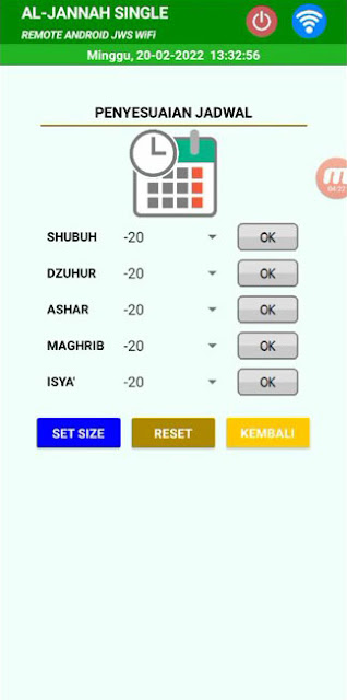 Cara Setting Jam Digital Masjid Setting Penyesuaian Jadwal Waktu Sholat