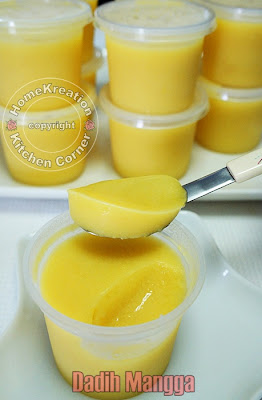 HomeKreation - Kitchen Corner: Soft Mango Jelly (Dadih Mangga)