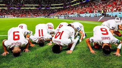 المنتخب المغربي ينتصر على بلجيكا ويخطف من "الشياطين الحمر" صدارة المجموعة السادسة بـ4 نقاط