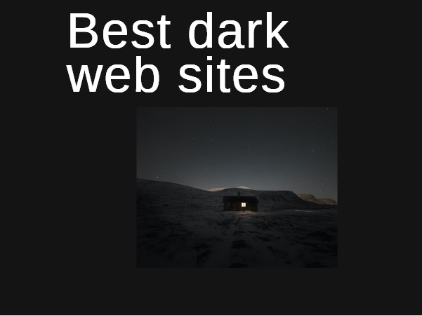 Best dark web sites