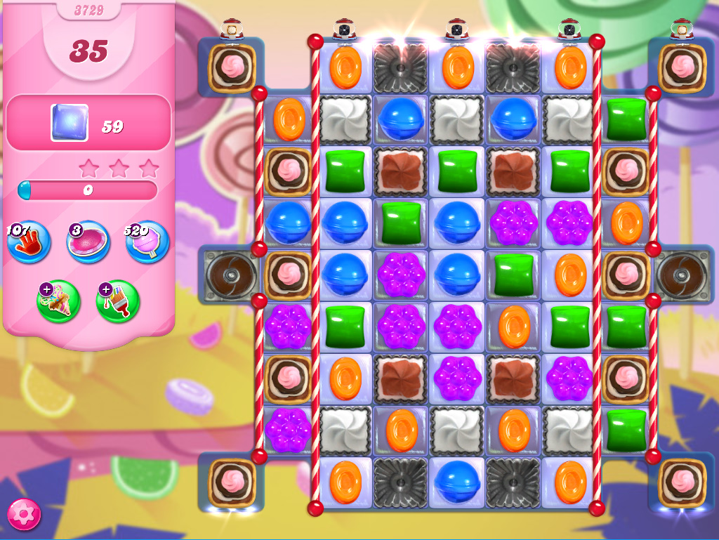 Candy Crush Saga level 3729