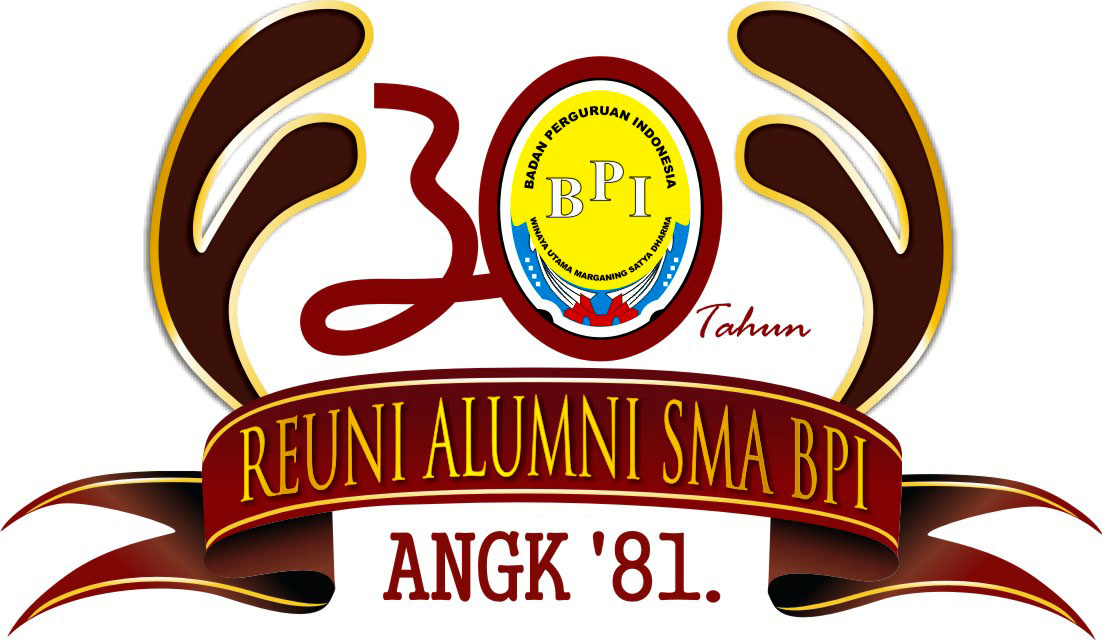 Desain Logo Event Reuni  Alumni SMA  BPI Angk 81