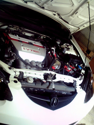 White Acura RSX with 14K HID's