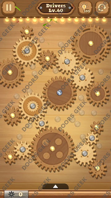 Fix it: Gear Puzzle [Drivers] Level 40 Solution, Cheats, Walkthrough for Android, iPhone, iPad and iPod