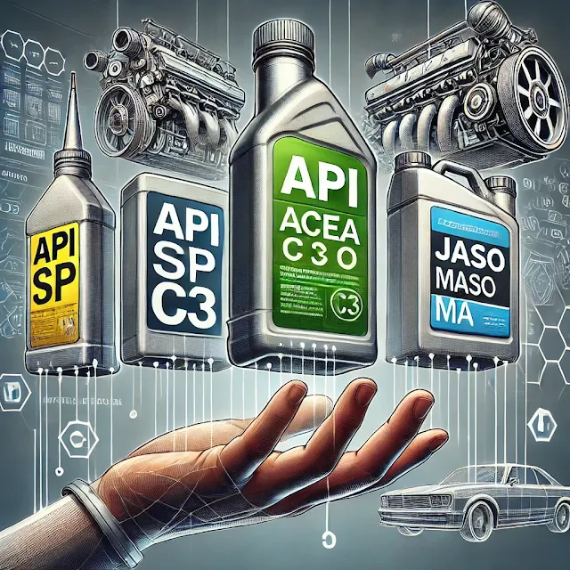 Overview of API, ACEA, and JASO engine oil standards, their significance, criteria, and impact on choosing the right oil.