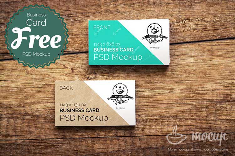 Free CI Business Card Mockup PSD