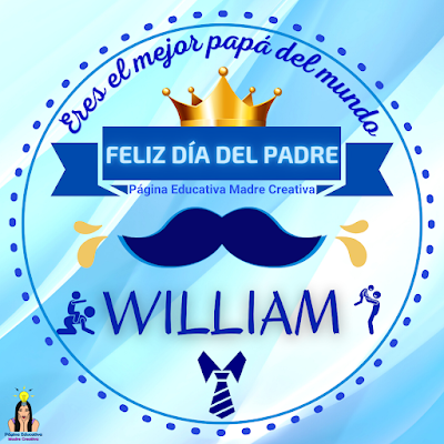 Solapín Nombre William para redes sociales