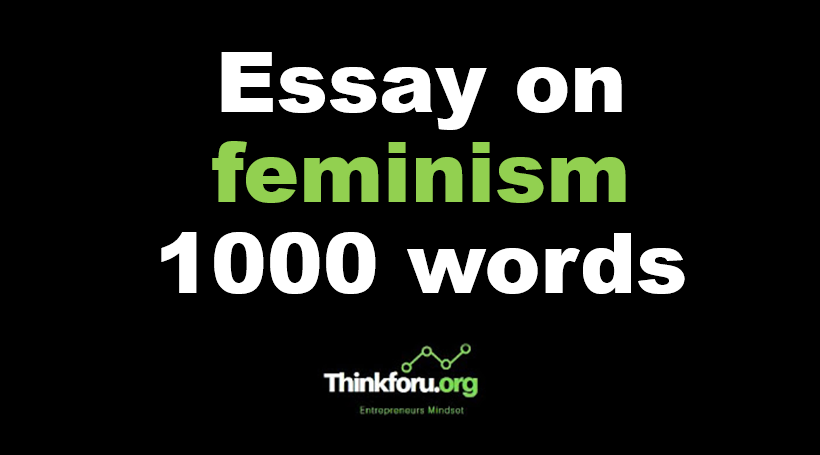 Cover Image of Essay on feminism 1000 words