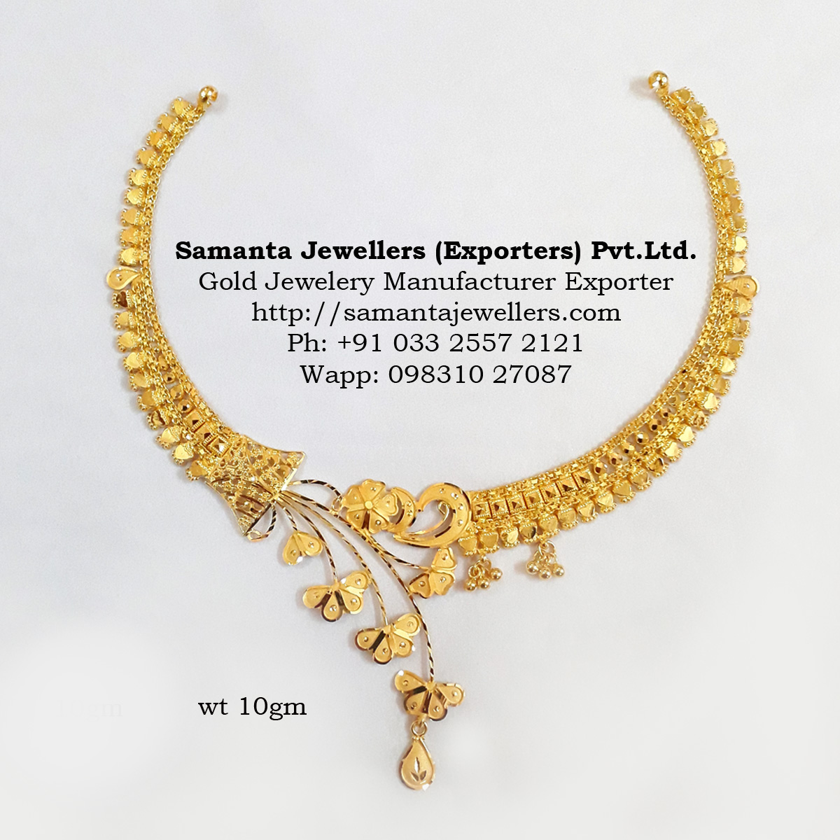 Light Weight Bengali Necklace Designs, fancy katai work bengali design, samanta jewellers designs,