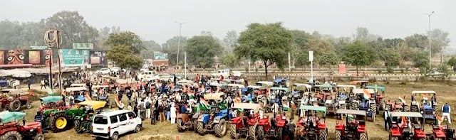 भारतीय किसान यूनियन भानु का 56 वें दिन अनिश्चित कालीन धरना जारी ।