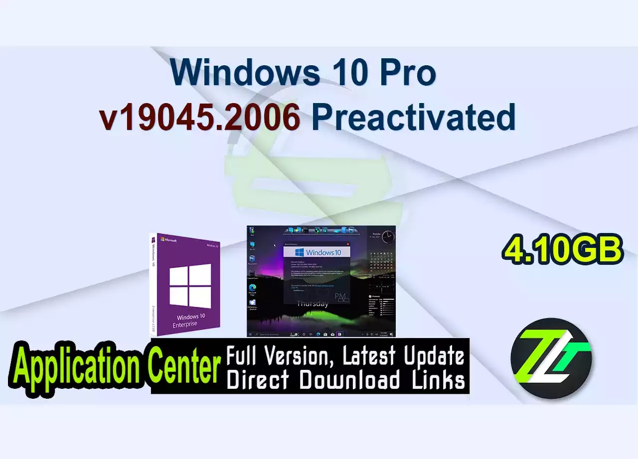Windows 10 Pro v19045.2006 Preactivated