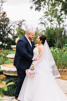 bride and groom together