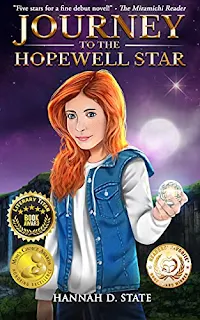 Journey to the Hopewell Star - an award-winning YA sci-fi adventure by Hannah D. State - self-published book marketing service