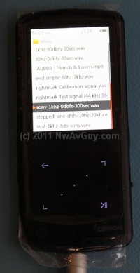 cowon i9 closeup