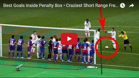 Best Goals Inside Penalty Box • Craziest Short Range Free Kicks | HD