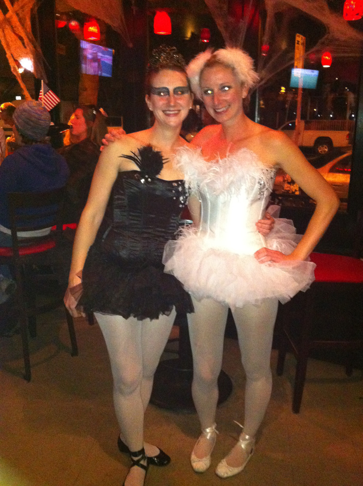 I also really loved these girls' handmade Black White swan costumes