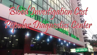 Blood Investigation Cost Popular Diagnostics Center Dhanmondi