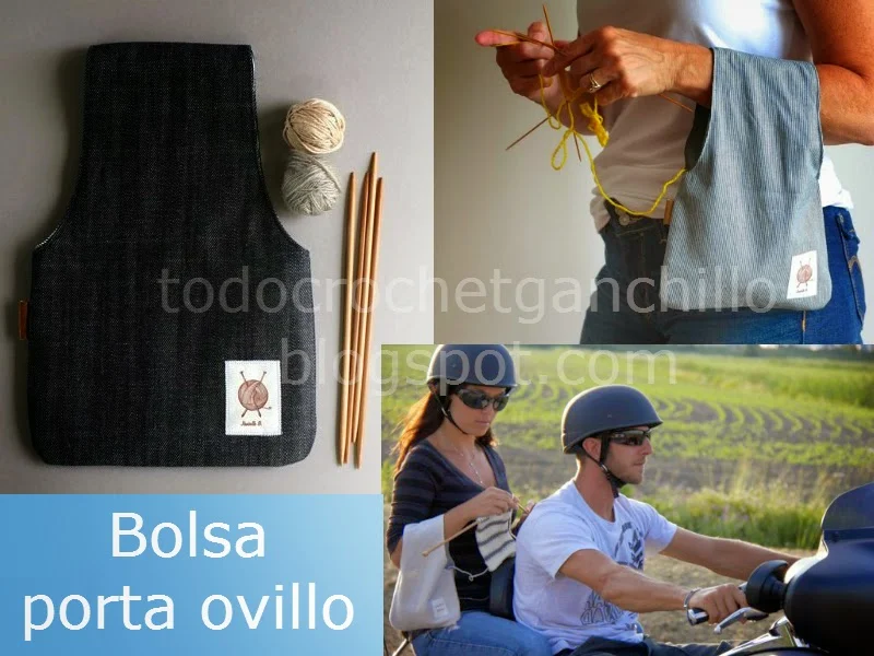 Bolsa porta tejido: una idea genial!