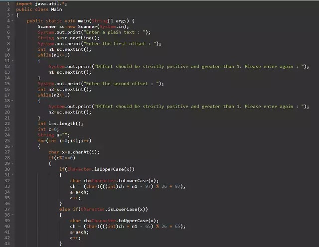ChemistryExplain “#497 Write a code java to do caesar's code is in Computer science, Ba computer science, Berkeley computer science