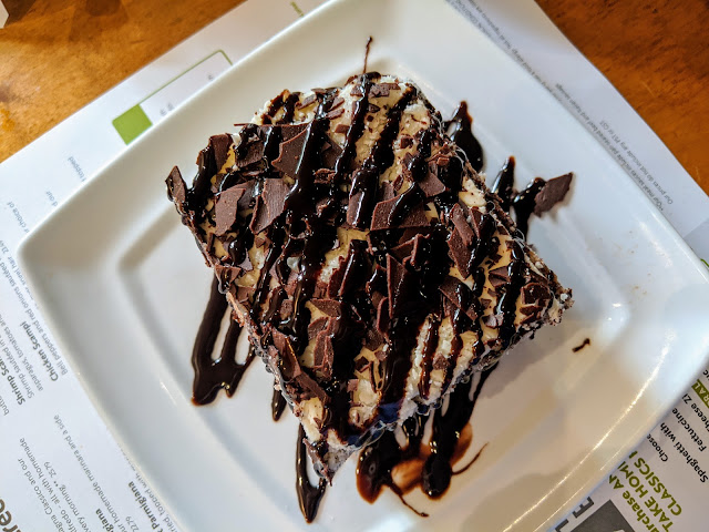 Top-View of Chocolate Brownie Lasagna