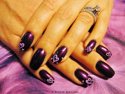 heart nail designs 