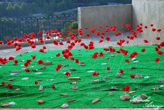 "Claveles" dentro de la exposición temporal de arte acogida en el casco antiguo de Buñol y del Castillo