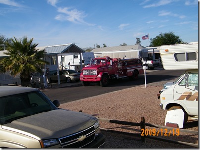 beginning of the SRV Christmas parade