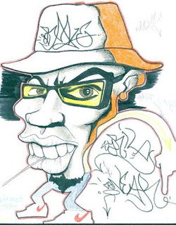 graffiti alphabetic people style sketches