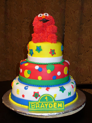 Elmo Birthday Cake. First Birthday Cake