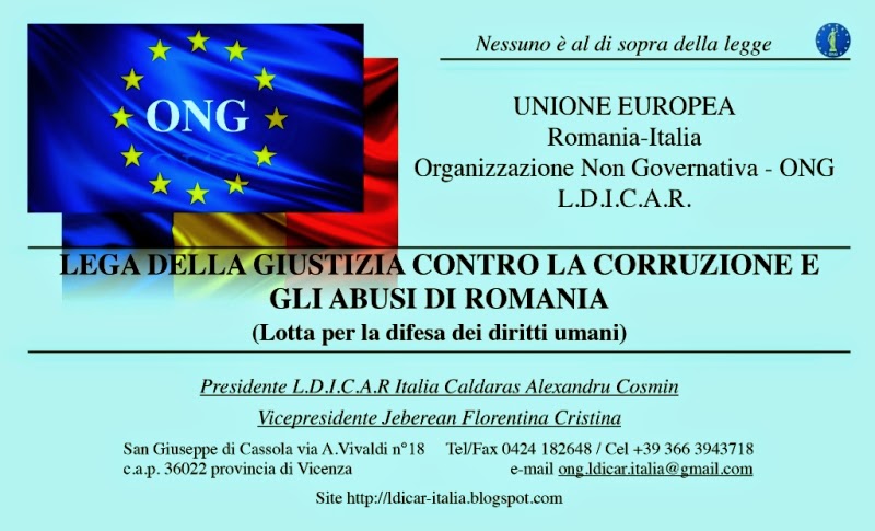 Centro d'Italia Justice League contro la corruzione e gli abusi in Romania-Europa (Lotta per difere