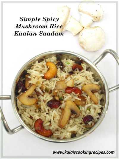 mushroom kaalan rice