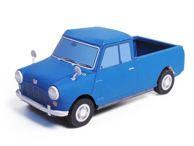 Morris Mini Pickup: Papercraft Model by Ichiyama